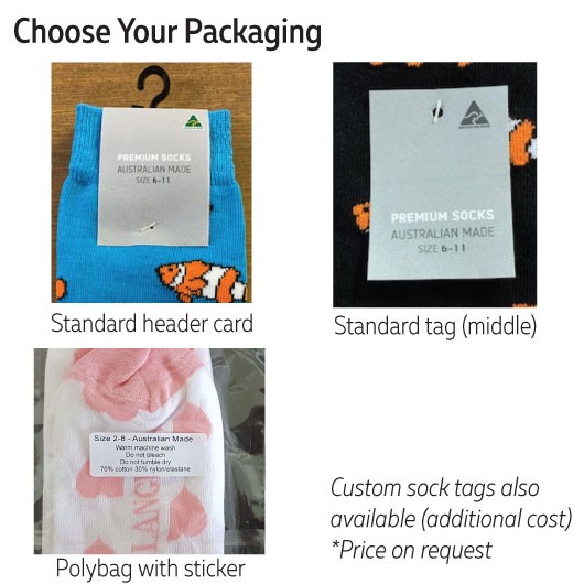 Bamboo Dress Socks AUS Made Packaging